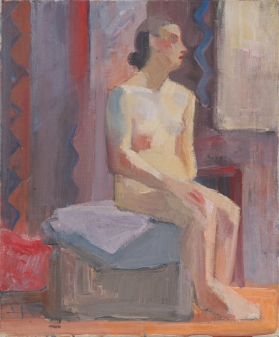 Untitled (seated nude), c.1920s, Oil on canvas