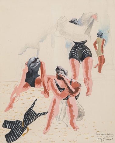 Jean&nbsp;Lur&ccedil;at, Les baigneuses, 1933