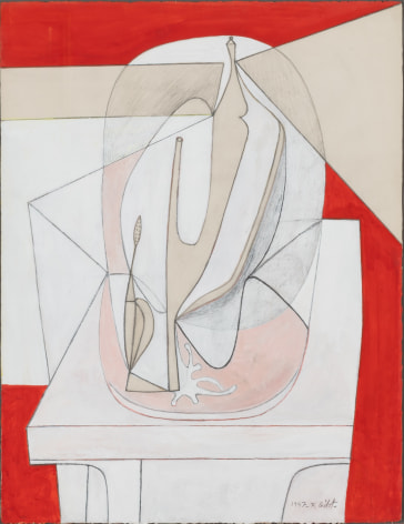 White and Red Still Life, 1947