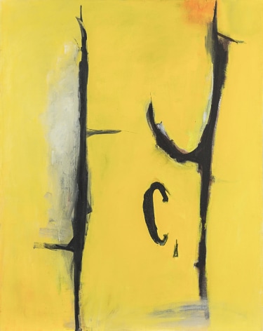 Yellow Experiment, c. 1950-1960s, Oil on canvas