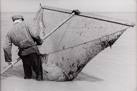 Fisherman with Net, France, 1935, Gelatin silver print