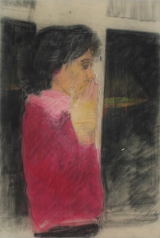 Peter Saul  Portrait in a Fuschia Shirt, 1957
