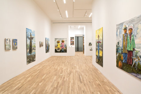 Installation view, Amer Kobaslija,&nbsp;In Passing, George Adams Gallery, New York, 2021.