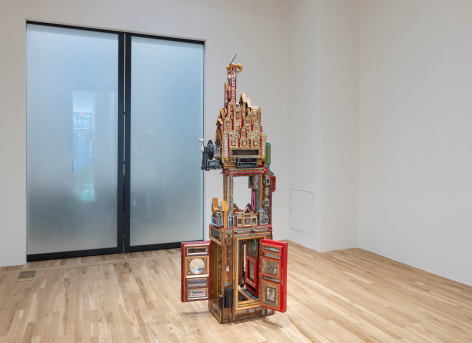 Installation view of Matjames Metson,&nbsp;A Tower, George Adams Gallery, New York, NY, 2023.