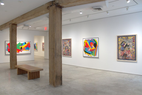 Installation View, Luis Cruz Azaceta, Personal Velocity: 40 Years of Painting, George Adams Gallery, New York, 2020.