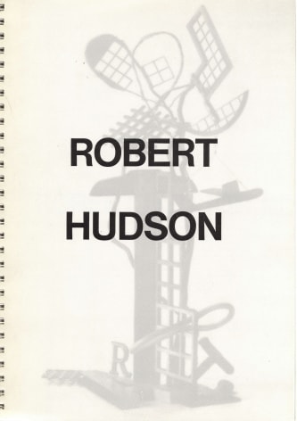 Catalog cover, 'Robert Hudson: Unique Polychrome Bronzes,' Allan Frumkin Gallery, 1986
