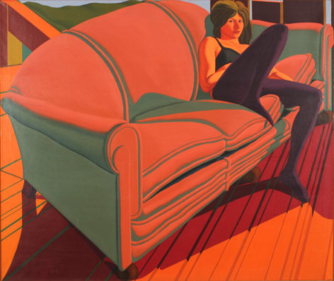 Jack Beal, Sondra on Sofa, 1968