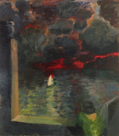 Figure at Window with Boat 1964