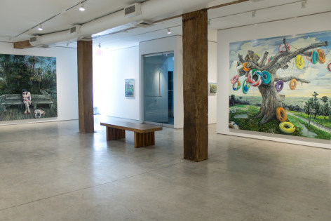 Installation View, Amer Kobaslija, Florida Diaries, George Adams Gallery, New York, 2019.