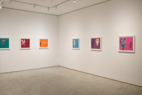 Installation View, Joan Brown, The Students, ​George Adams Gallery, New York, 2019.