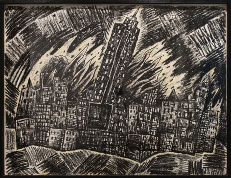 Luis Cruz Azaceta, 'City In Flames,' 1984