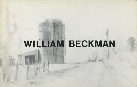 Catalog cover, 'William Beckman: Landscape Pastels,' Allan Frumkin Gallery, 1982.