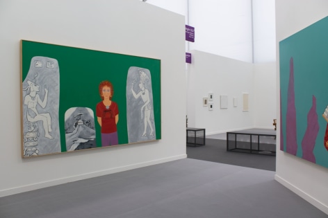 Installation View, Joan Brown,&nbsp;Frieze New York,&nbsp;George Adams Gallery, New York, 2019.