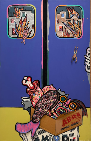 Luis Cruz Azaceta, 'Ji Ji Ji Express,' 1974-75