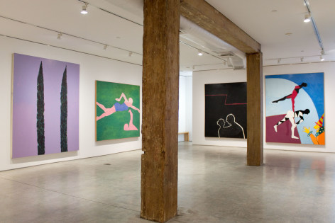 Installation view, Joan Brown, George Adams Gallery, New York, 2017