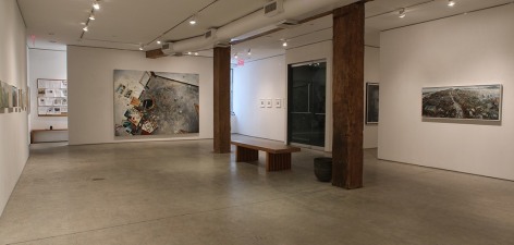 Installation view, Amer Kobaslija, Places, Spaces: A Survey of Paintings 2005-2015