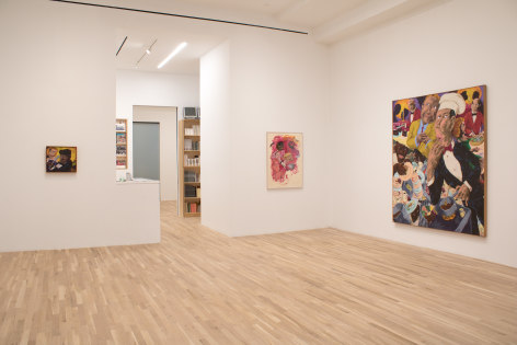 Installation view, Robert Colescott,&nbsp;Frankly..., George Adams Gallery, New York, 2022