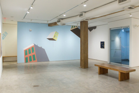 Installation View, Chris Ballantyne, Temporal: Recent Paintings and Watercolors, George Adams Gallery, New York 2019.