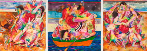 Luis Cruz Azaceta, 'Cuban Exodus - Mariel,' 198