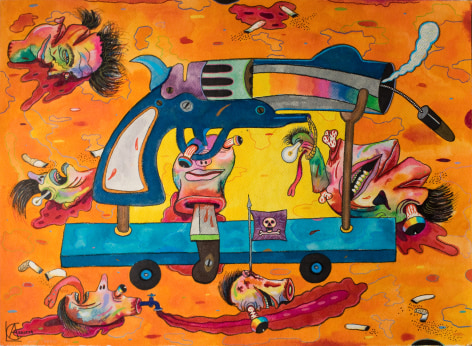 Luis Cruz Azaceta, 'Gun's Parade,' 1980