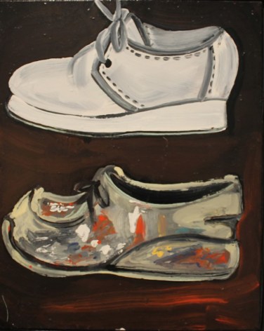 Joan Brown, Old Painting shoe and New Painting Shoe, 1972