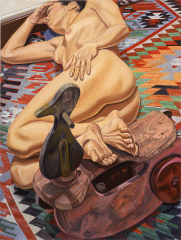 Oil painting by Philip Pearlstein