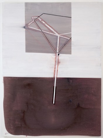 ROAD WORK, 2007, Latex, ink, pumice on canvas