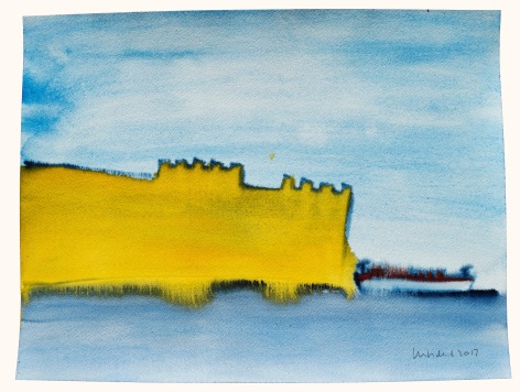 Fort Matanzas, 2017, Watercolor on paper