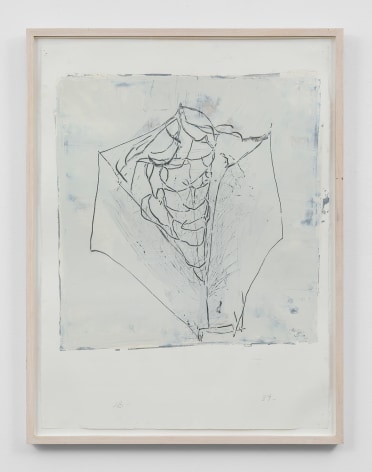 Untitled (whiteflower), 1989, Enamel on paper