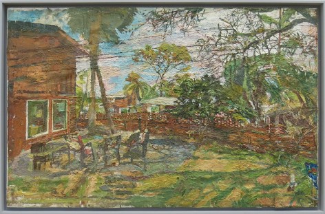 Backyard Jeykll Island, GA, 2014, Oil on Canvas