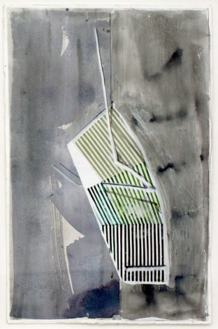 UNTITLED, 2009, Ink, wash and latex on paper