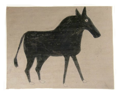 Young Mule, c. 1939-1942, Pencil and Poster Paint on Cardboard