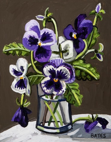 David Bates, Purple Violets, 2012