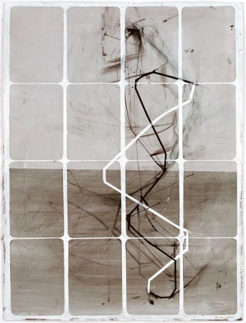 UNTITLED (NET), 2005, Latex and ink on watercolor paper