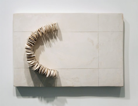 MAQUETTE I (FOR COURTYARD), 2008, plaster and ceramic