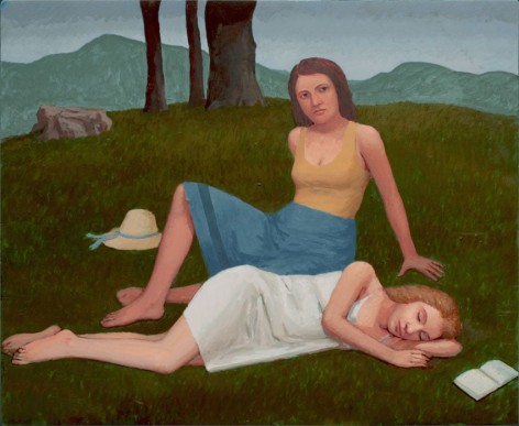 Afternoon in Umbria II, 2010-2011, Tempera on wood panel