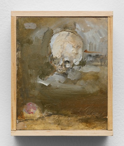 Untitled&nbsp;(skull), c2014, Oil on Panel