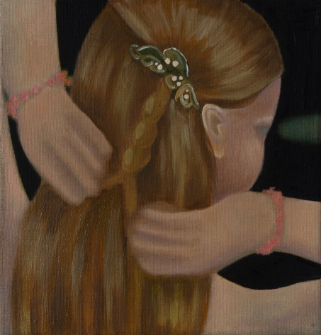Johanna Seidel  Lisa, 2023  Oil on canvas  27 x 26 cm | 10 1/2 x 10 1/4 in