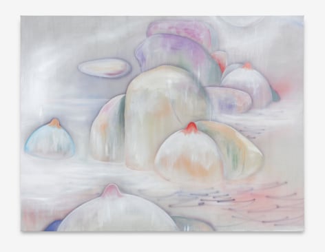 Jagoda Bednarsky (b. 1988)  Shadowland (Youth Lagoon), 2023  Oil and acrylic on canvas  130 x 170 cm | 67 x 51 1/5 in