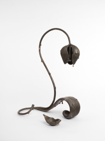 Koak  Bather, 2022  Bronze with silver nitrate patina  66 x 46 x 23 cm | 26 x 18 x 9 in  Edition 2 of 6 + 2 AP