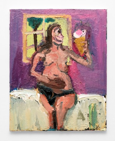 Dan Schein  Irresponsible IBS Sufferer (All the Different Flavors), 2022  Oil on canvas  51 x 41 cm / 20 x 16 in