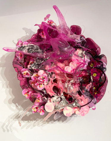 Judy Pfaff  Rhubarb Fool, 2020  Pigmented expanded foam, and melted plastic  114.3 x 86.4 x 63.5 cm / 45 x 34 x 25 in