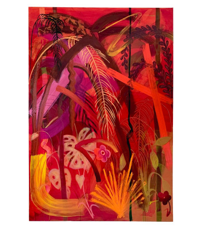 Juan Arango Palacios  Untitled (Jungle 2), 2022  Oil on canvas  122 x 183 cm / 48 x 72 in