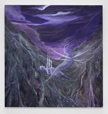 Elizabeth Tibbetts  valley, 2022  Oil on canvas  117 x 122 cm / 46 x 48 in