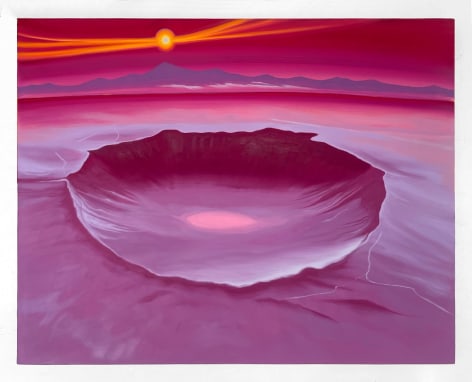 Jen Hitchings  Crater (AZ), 2023  Oil on canvas  61 x 76 cm | 24 x 30 in