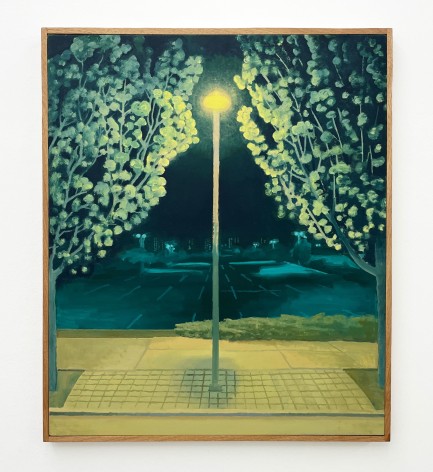 Masamitsu Shigeta  Night light, 2023  Oil on canvas with wood frame  94 x 79 cm | 37 x 31 inch Gaa Gallery