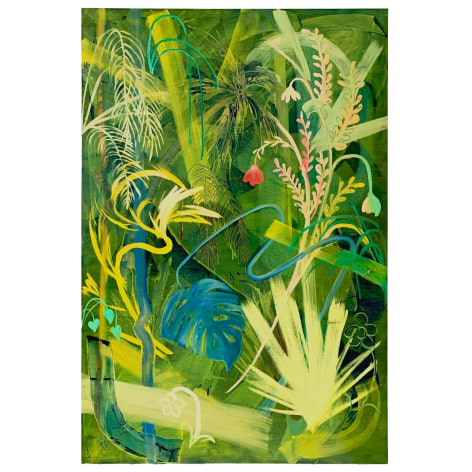 Juan Arango Palacios  Untitled (Jungle 1), 2022  Oil on canvas  122 x 183 cm / 48 x 72 in