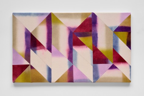 Wilder Alison (b. 1986)  Untitled, 2023  Dyed wool and thread  62 x 104 cm | 24 1/2 x 41 in