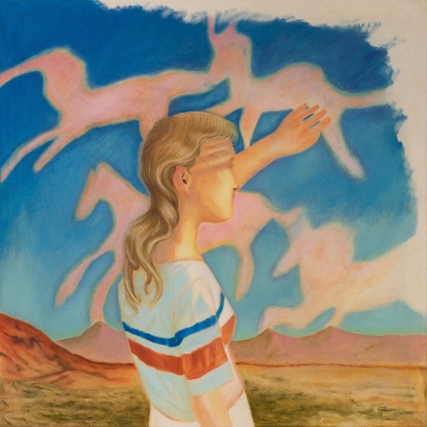 Johanna Seidel  Unwritten, 2023  Oil on canvas  90 x 90 cm | 35 1/3 x 35 1/3 in