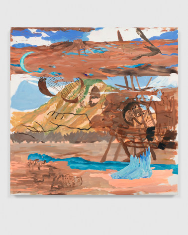 Esteban Cabeza de Baca (b. 1985, San Ysidro, California, USA)  Homunculus, 2021  Acrylic on canvas  152.4 x 152.4 cm / 60 x 60 in